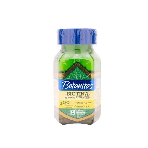 Biotina 900 Mcg Botanitas 100 Cápsulas Medick
