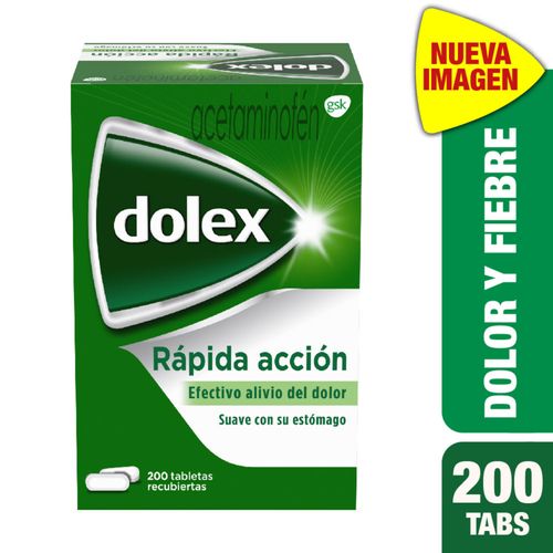 Dolex 500 Mg Caja X 200 Tabletas