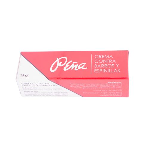Crema Peña Contra Barros Y Espinillas Tubo X 15 R