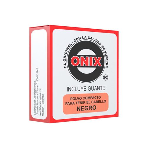 Tinte Onix Polvo Compacto Cabello Negro Peña