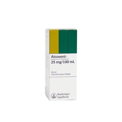 Atrovent Solución Bromuro De Ipratropio 0.25 Mg Inhalador Frasco X 20 Ml Boehringer