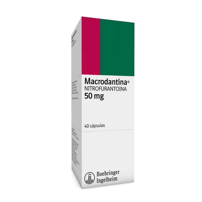 Macrodantina Nitrofurantoína 40 Cápsulas