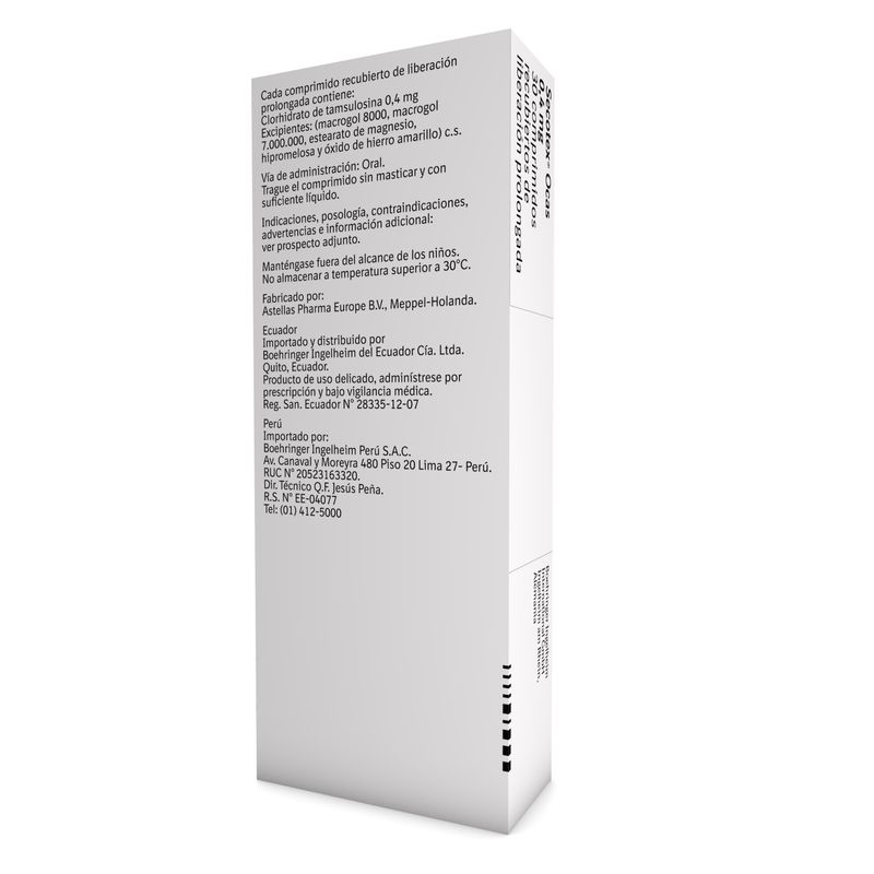 Secotex Ocas 0.4 mg 30 Comprimidos Rx