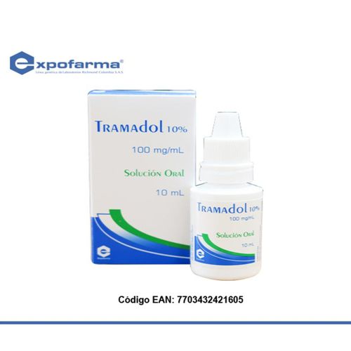 Tramadol 100 Mg/Ml 10% Frasco X 10 Ml Gotas Expofarma