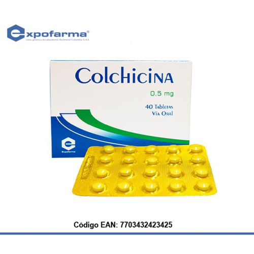 Colchicina 0.5 Mg Caja X 40 Tabletas Expofarma
