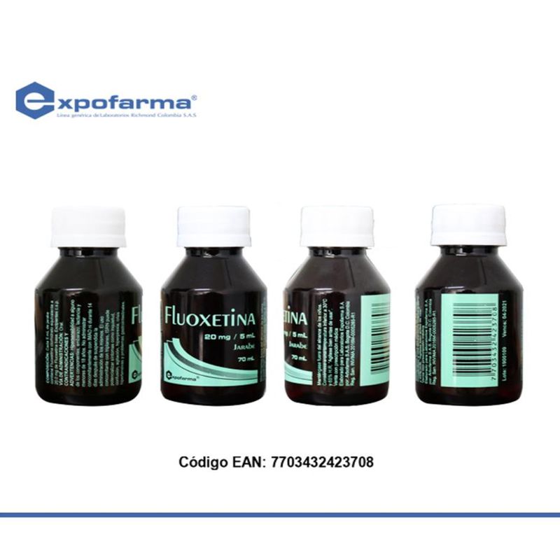Fluoxetina Jarabe 70 ml Expofarma Oral