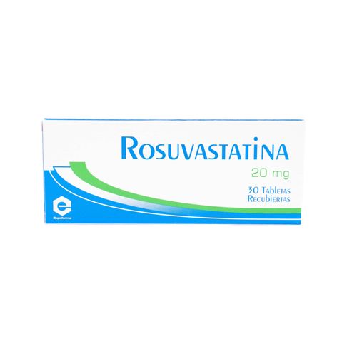 Rosuvastatina 20 Mg Caja X 30 Tabletas Recubiertas Expofarma