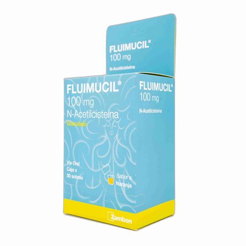 Fluimucil Oral Acetilcisteina 100 Mg Caja X 30 Sobres Granulado Zambon