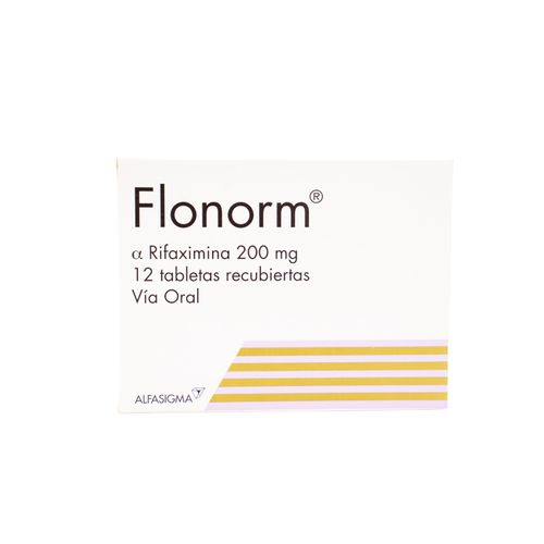 Flonorm Rifaximina 200 Mg Caja X 12 Tabletas Zambon