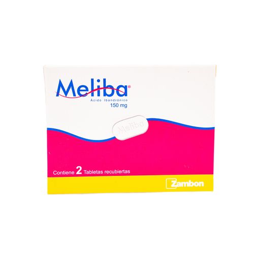 Meliba Ácido Ibandronico 150 Mg Caja X 2 Tableta Comprimido Zambon