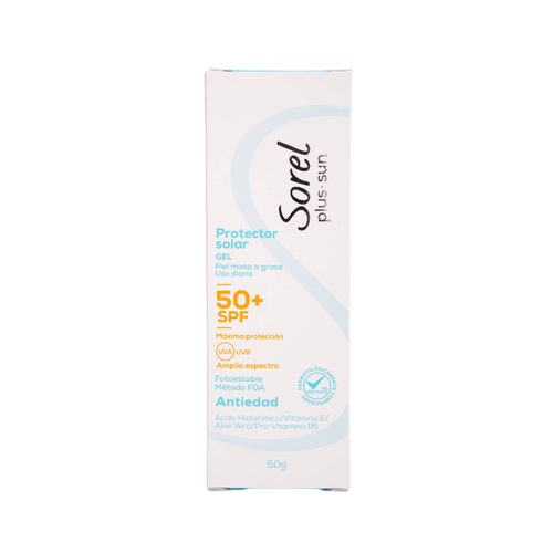 Protector Solar Sorel Plus Gel Spf 50 Tubo X 50 Gr Ecar Dermo