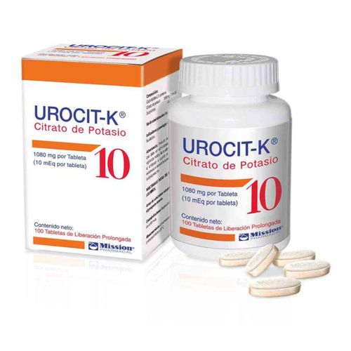 Urocit K 1080 Mg/10 Caja X 100 Tabletas Farma De Colombia