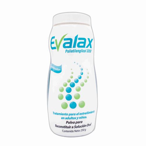 Evalax Polietilenglicol 3350 Frasco X 250 Gr Polvo Farma