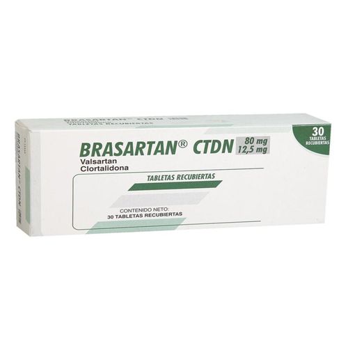 Brasartan Clortalidona Valsartan 80 Mg/12.5 Caja X 30 Tabletas Farma De Colombia