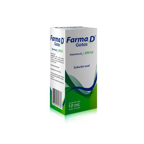Farma D Colecalciferol 5600 Ui Solución Oral Frasco X 10 Ml Farma De Colombia