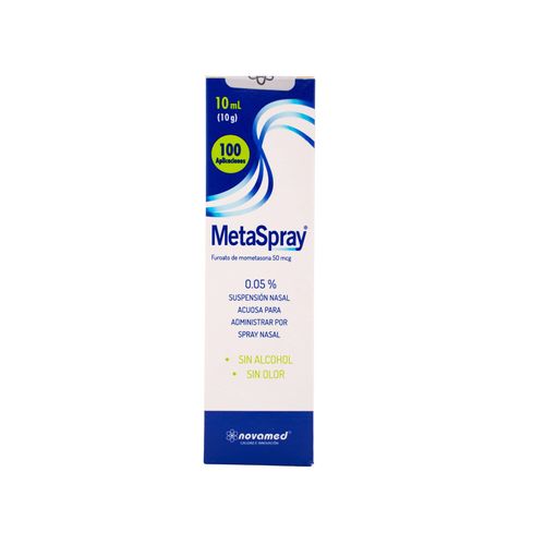 Metaspray Nasal Mometasona Furoato 0.05% Frasco X 10 Ml Novamed