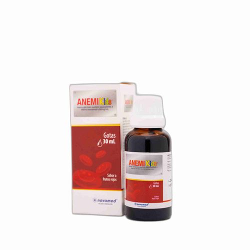 Anemikids Gotas 6.66 Mg/Ml Sabor Frutos Rojos Frasco X 30 Ml Novamed