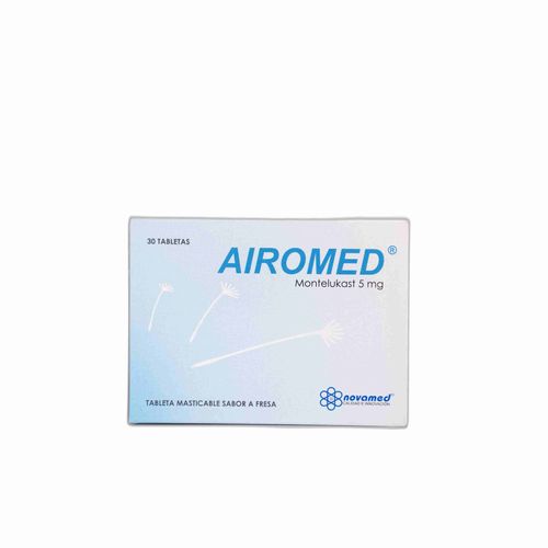Airomed Montelukast 5 Mg Caja X 30 Tabletas Masticables Novamed