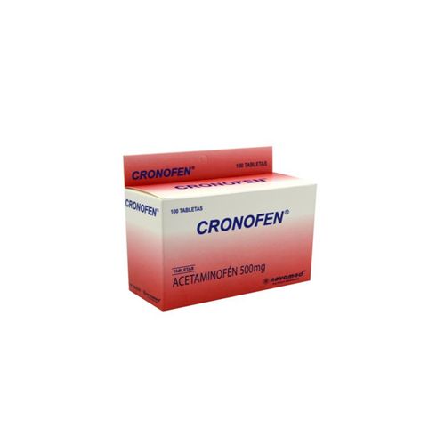 Acetaminofén Cronofen 500 Mg Caja X 100 Tabletas