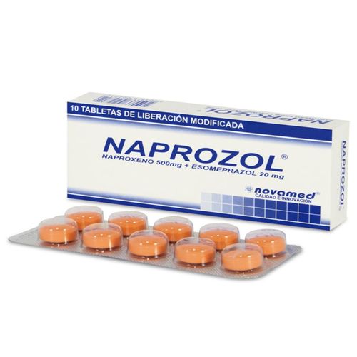 Naprozol 500 Mg Caja X 10 Tabletas Novamed