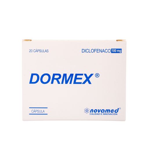 Diclofenaco Dormex 100 Mg Caja X 20 Cápsulas Novamed
