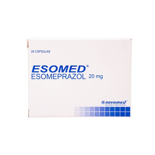 Esomed Esomeprazol 20 Mg Caja X 28 Cápsulas Novamed