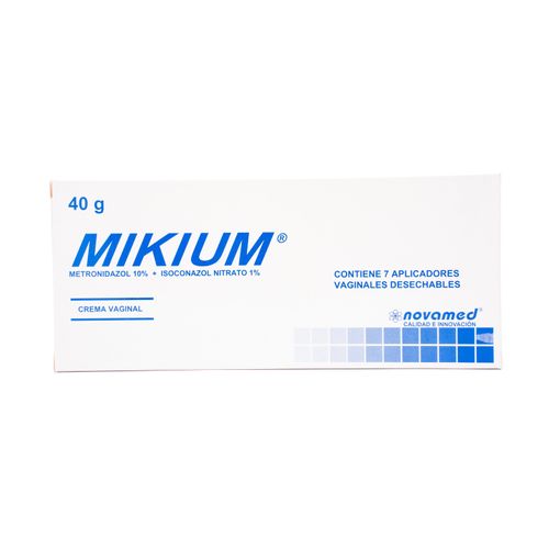 Mikium Crema Vaginal 7 Aplicadores 0.4/10% Tubo X 40 Gr Novamed