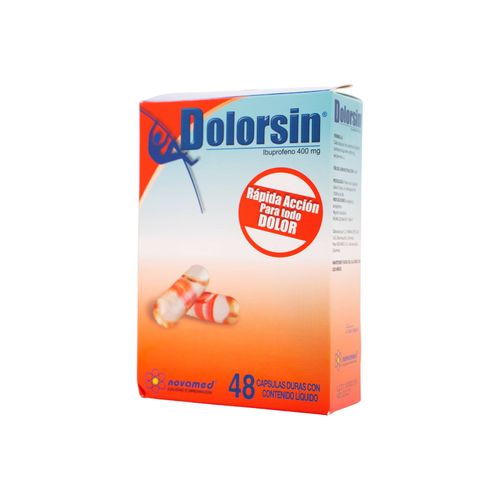 Dolorsin Ibuprofeno 400 Mg Caja X 48 Cápsulas Novamed