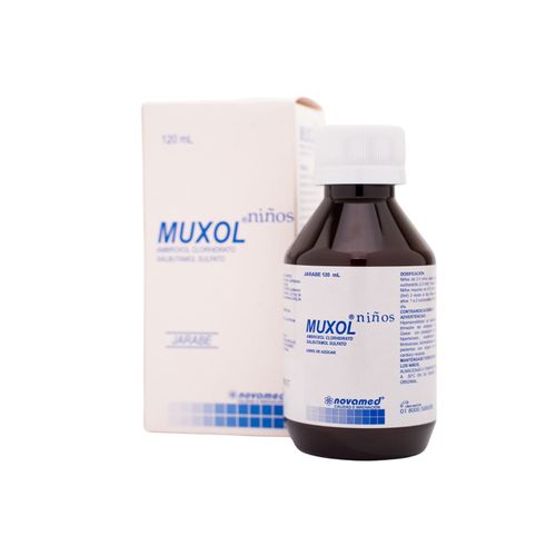 Muxol Pediátrico Sin Azúcar Jarabe Frasco X 120 Ml Novamed