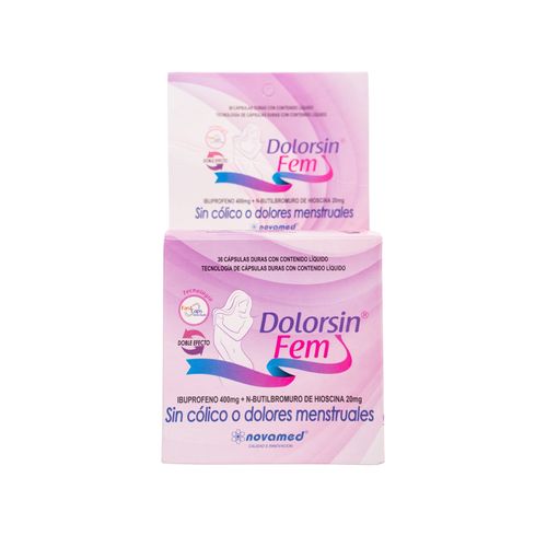 Dolorsin Fem 400 Mg + 20 Caja X 36 Cápsulas Novamed