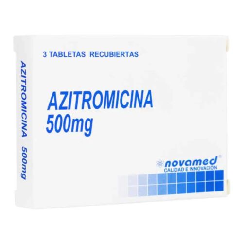 Azitromicina 500 Mg Caja X 3 Tabletas Novamed