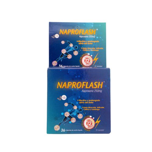 Naproflash Cl 250 Mg Caja X 36 Cápsulas Novamed