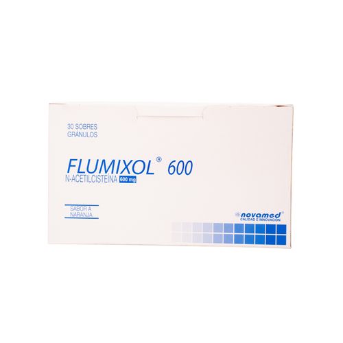 Flumixol Acetilcisteina 600 Mg Granulado Caja X 30 Sobres Novamed
