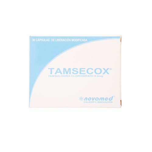 Tamsecox Tamsulosina Caja X 30 Cápsulas Novamed
