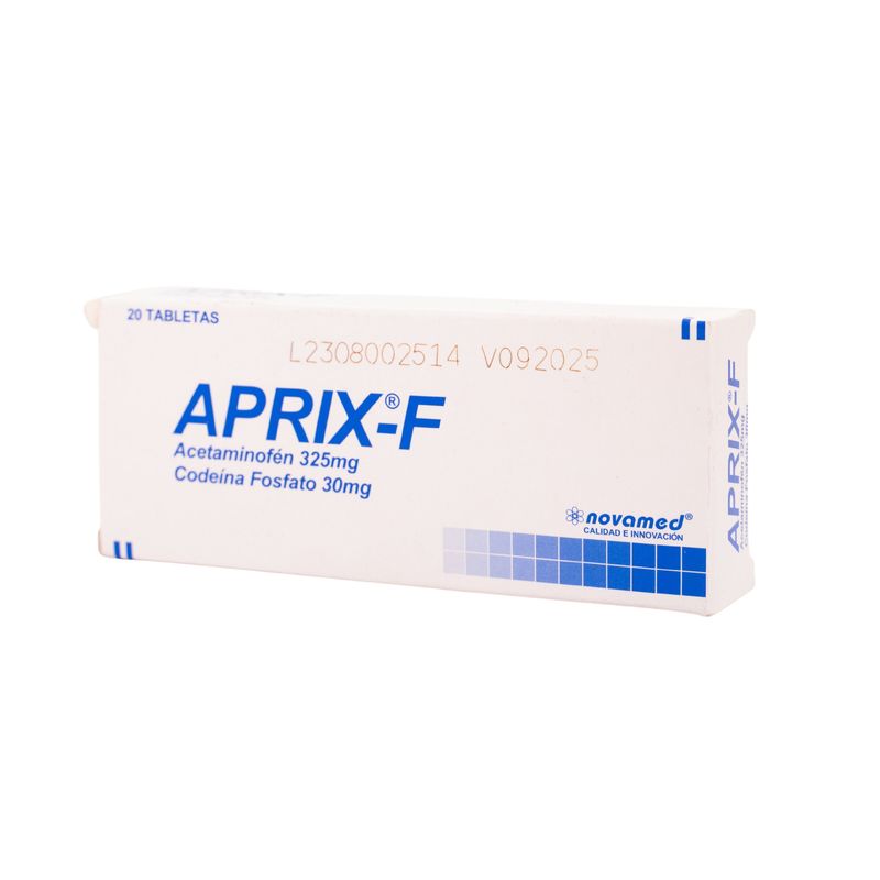 Aprix F 325 Mg/30 Mg Caja 20 Tabletas
