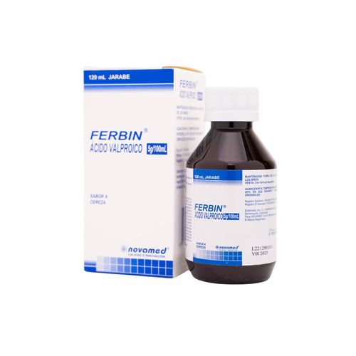 Ferbin Ácido Valproico 250 Mg/5 Ml Frasco X 120 Ml Jarabe Novamed