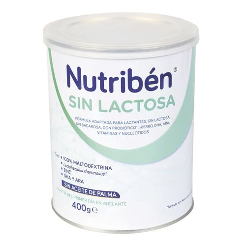 Nutriben Sin Lactosa Tarro X 400 Gr Novamed