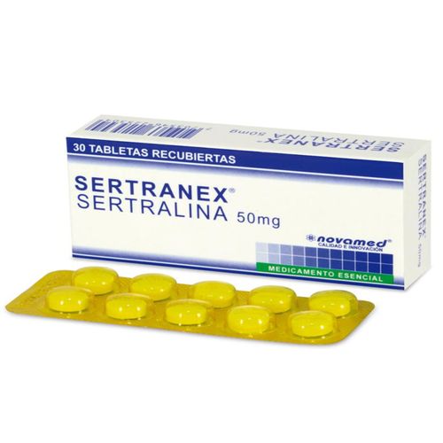 Sertranex Sertralina 50 Mg Caja X 30 Tabletas Novamed