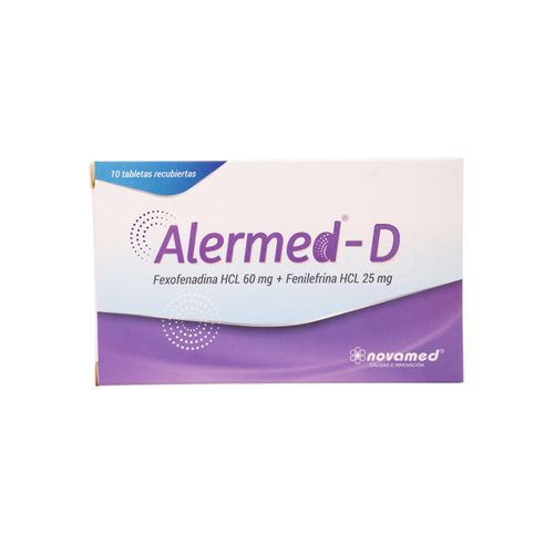 Alermed Fenilefrina Fexofenadina Caja X 10 Tabletas Novamed