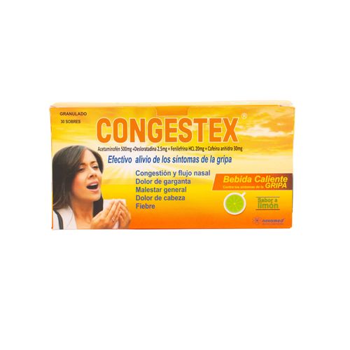 Congestex Gripa Caja X 30 Sobres Granulado Novamed