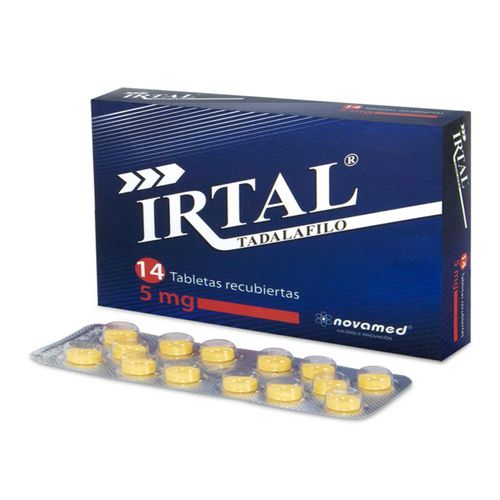 Tadalafilo Irtal 5 Mg Caja X 14 Tabletas Novamed