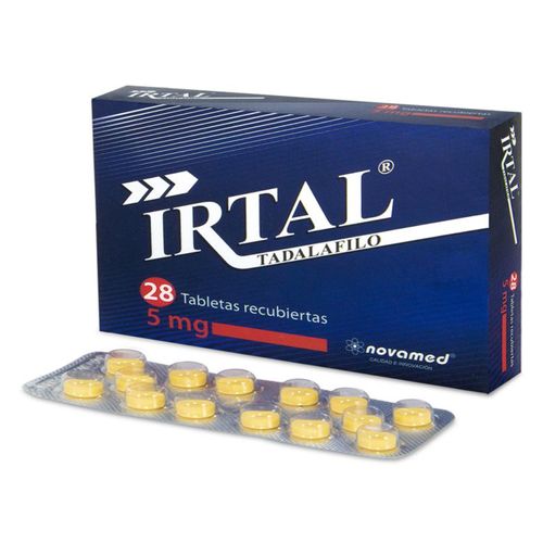 Tadalafilo Irtal 5 Mg Caja X 28 Tabletas Novamed