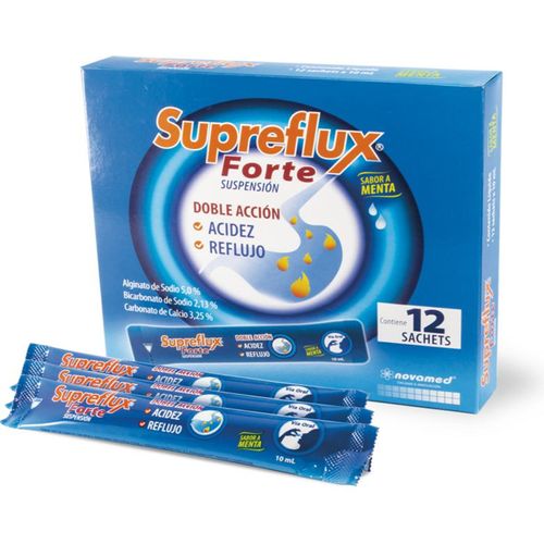 Supreflux Forte Alginato De Sodio Caja X 12 Sobres Suspensión Novamed