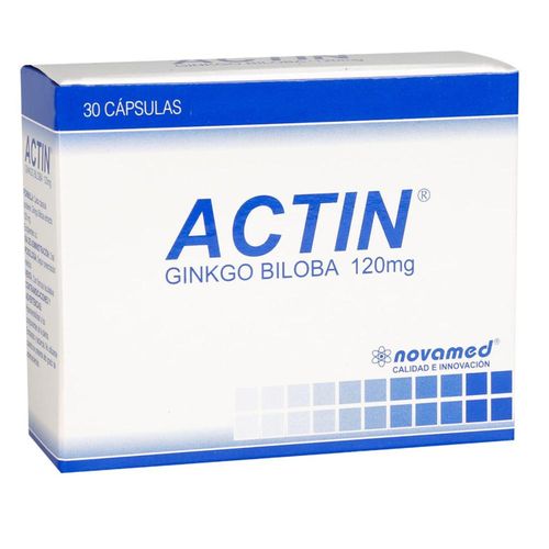 Actin 120 Mg Caja X 30 Cápsulas Novamed