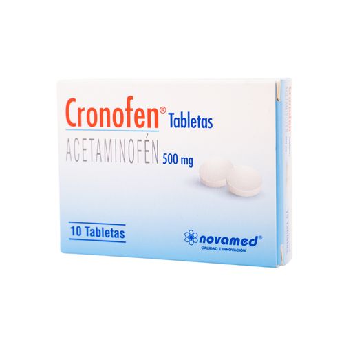 Acetaminofén Cronofen 500 Mg Caja X 10 Tabletas Novamed