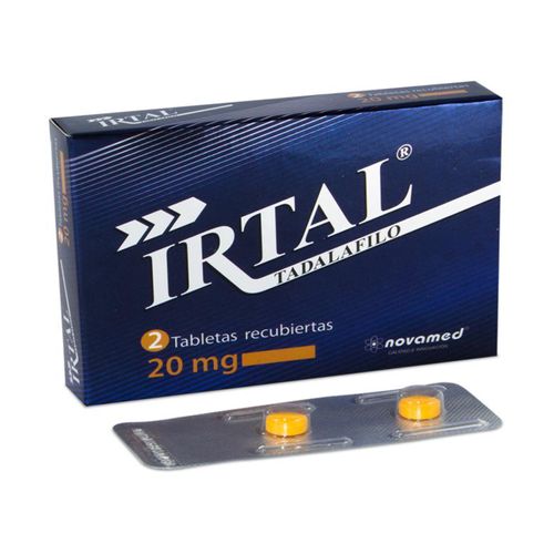 Tadalafilo Irtal 20 Mg Caja X 2 Tabletas Novamed