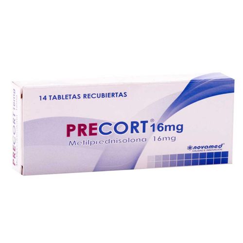 Precort Metilprednisolona 16 Mg Caja X 14 Tabletas Novamed