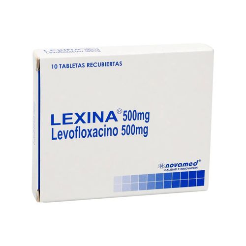 Lexina Levofloxacina 500 Mg Caja X 10 Tabletas Novamed