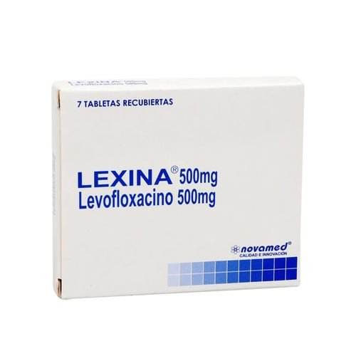Lexina Levofloxacina 500 Mg Caja X 7 Tabletas Novamed