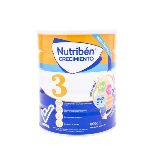Nutriben Crecimiento Tarro X 800 Gr Novamed